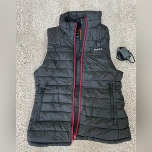 Women’s heated vest, black, medium